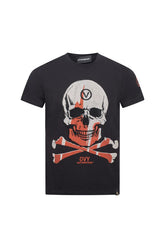 Ovy Vestimentaire Skull & Bones Black Tee